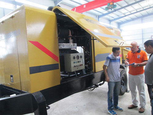 外商考察混凝土泵，成功訂購(gòu)！